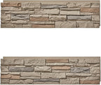 Faux Stone Wall Panels 2-Pack PU Stone Veneer Siding, Mortarless 46.25x12.88 - Image 4