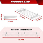 WALMANN 2 Pack Garage Wall Shelves, 45x15 inch Wall Mounted Storage Shelves - Image 2