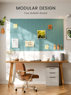Bumusty Large Cork Board Alternative-48 x 36" Felt Bulletin Board Tiles - Image 6