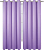 LEMOMO Blackout Curtains 52 x 95 inch/Lavender Curtains Set of 2 Panels/Thermal - Image 2