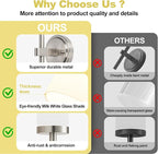 Wall Sconces Set of Two, Brushed Nickel Bathroom Sconces - Image 5