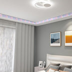 HOMETITUTE Wallpaper Border Peel and Stick Wall Border 4x196 Inch Iridescent - Image 4