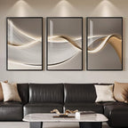 Large Framed Modern Luxury Abstract Wall Art - Image 2