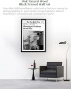 iHery Premium Natural Black OAK Wood 16x20in Champagne Problems On the Rise - Image 2