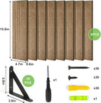 Fixwal Shelves for Room Wall, Width 4.7in Rustic Wood Wall Storage, Floating - Image 4