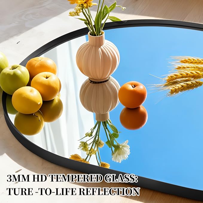 Oval Full Length Mirror, Ultra-Clear Explosion-Proof Dressing Mirror, Simple - Image 5
