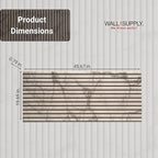 Wall!Supply 3D Wall Panels – Faux Marble Round Slatted – Home Decor Wallpaper - Image 5