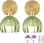 Shenmoyl Vintage Battery Operated Wall Sconce by Shenmoyl