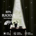 XiDi Green Curtains for Bedroom, Girls Room Blackout Curtains, Kids Room - Image 6