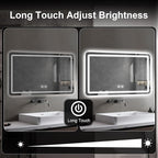 LED Bathroom Mirror, 36 x 24 Inch Anti-Fog Wall Mirror - Image 4
