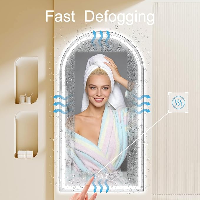 Arched LED Bathroom Mirrors - Image 2