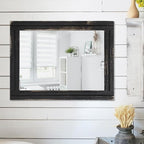 AAZZKANG Wall Mounted Mirror Small Rectangular Retro Mirrors - Image 4
