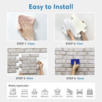 COMSTICKC 3D Faux Brick Wall Panels Peel and Stick, Small Size Self Adhesive - Image 6