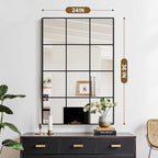 Window Mirrors for Wall Decor, Wall Mirrors Decorative Window Pane 24 x 36 - Image 2