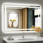 Briivue 48x32 Inch LED Bathroom Mirror by Briivuemodernmirrors