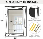 Rectangular Wall Mirror, Hang Horizontally or Vertically - Image 2