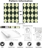 Simon&Siff Retro Peel and Stick Wallpaper Black and Green Wallpaper Vintage - Image 9