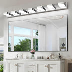 SineRise LED Modern Bathroom Vanity Light Fixtures, Chrome Modern Acrylic - Image 5