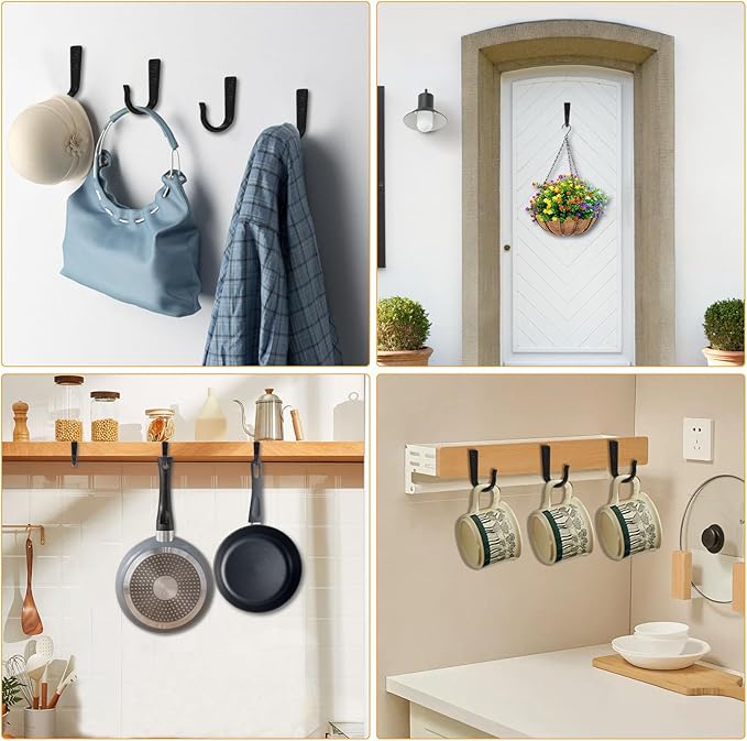 12 Pcs Metal Wall Hooks, Coat Hook, Hooks - Image 7