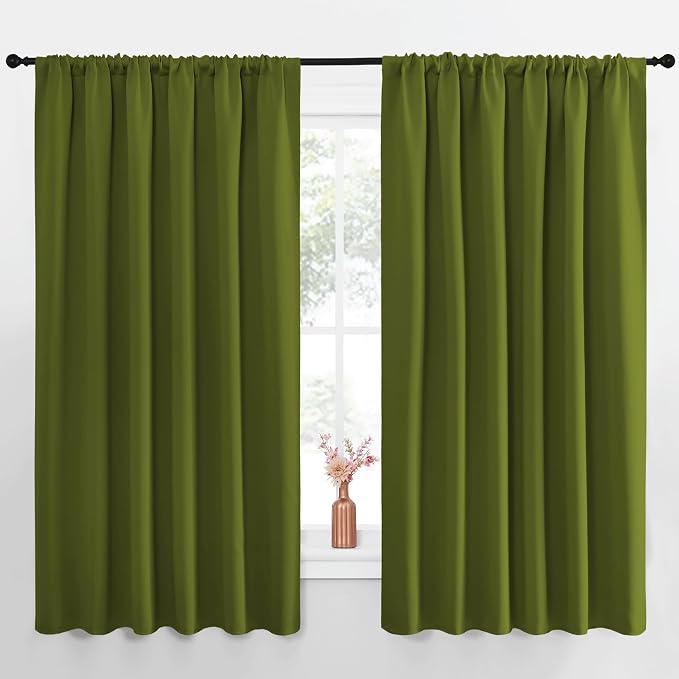NICETOWN Blackout Curtains for Bedroom, 1 Pair, 70 by 63-inch, Window Treatment by NICETOWN