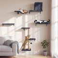 FUKUMARU Cat Wall Shelves, Stable & Safe 5 in 1 Cat Walls Furniture Set by FUKUMARU