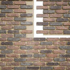 EverStone Aged Brick Faux Brick Panel, 46 7/8"W x 27"H x 1 1/4"D, Horizon Color - Image 9