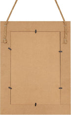 Rectangle Wall Mirror for Bathroom, Distressed White Wood Decor - Image 7