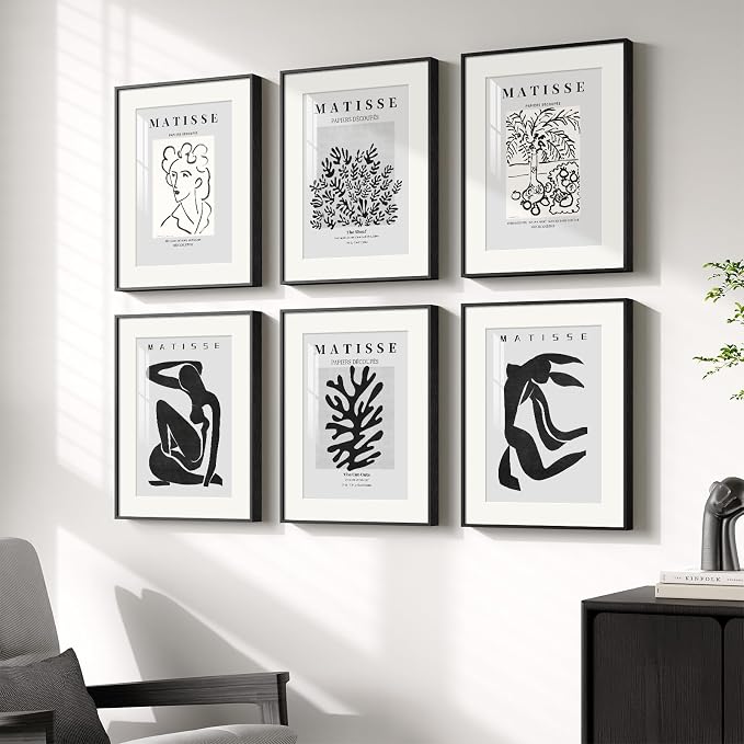Framed Matisse Wall Art for Living Room, Abstract Aesthetic Pictures for Bedroom - Image 3