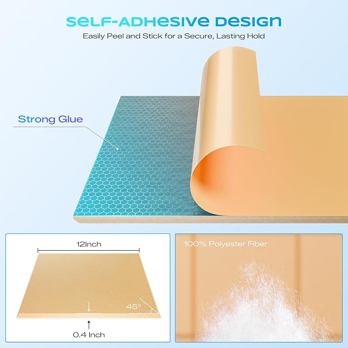 12 Pack Self-Adhesive Acoustic Panels, Soundproof Wall Panels - Image 2