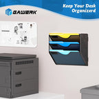 Gawerk 3 Tier Hanging Wall File Organizer, Mesh Mail Paper Orgnization Hanging - Image 6