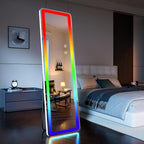 Koonmi Full Length Mirror with LED Lights, RGB Color Changing Lights, 7 Dynamic by KOONMI