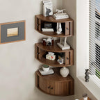 Corner Shelves Wall Cabinet Set of 3, Floating Corner Shelf Organizer - Image 6