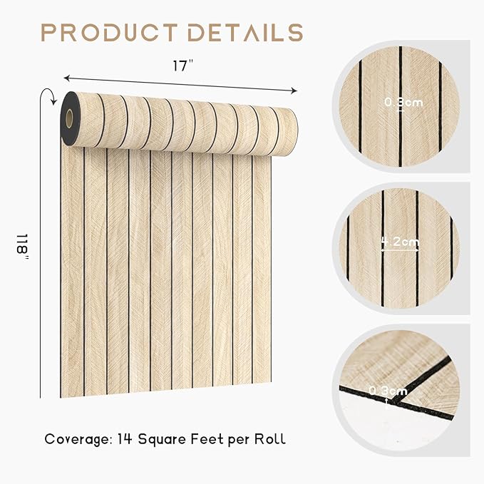 VEELIKE White Oak Wood Wall Panels Peel and Stick Foam Slat Wall Panel - Image 9