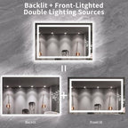 LOAAO 55X36 LED Bathroom Mirror - Image 6