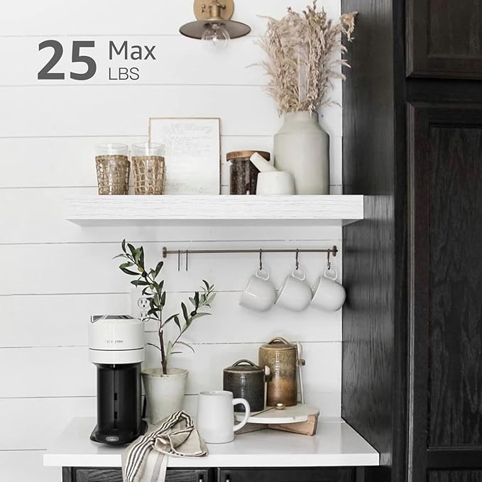 QEEIG Floating Shelves for Wall Bathroom Shelf Bedroom Kitchen Living Room - Image 4