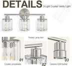 Crystal Bathroom Light Fixtures, Bathroom Lighting Fixtures Over Mirror - Image 4