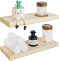 BGMG Wood Floating Shelves for wall 18 inch, Rustic Wooden Wall Mount Shelves by BGMG