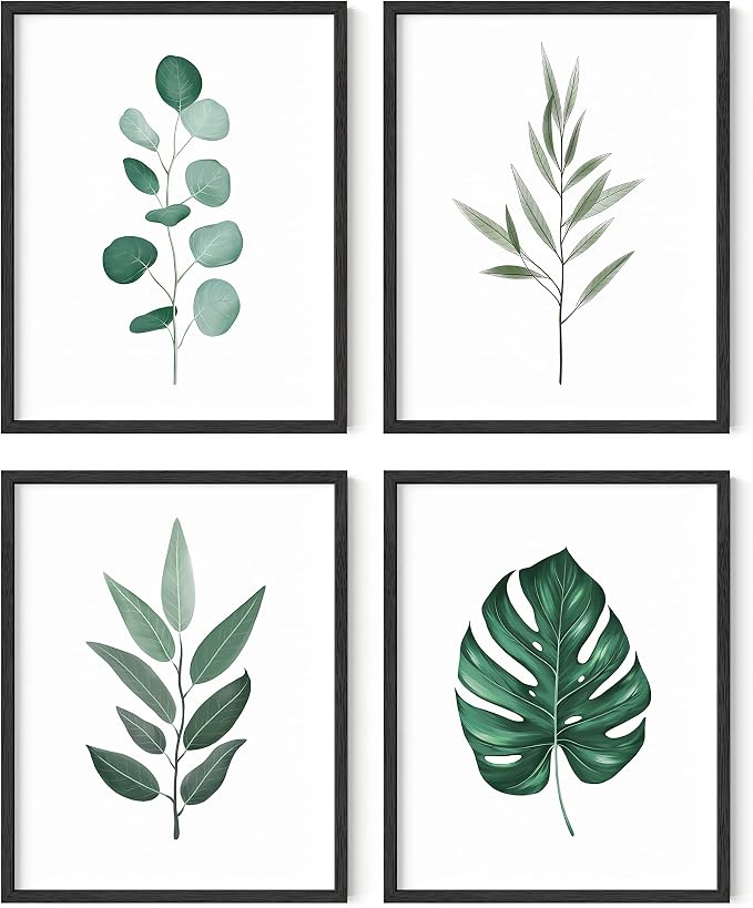 HAUS AND HUES Framed Botanical Wall Art by HausandHuesArtPrints