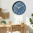 Mosewa Wall Clock 8 Inch, Battery Operated Silent Non-Ticking Modern Analog - Image 4
