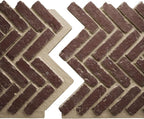 EverStone Herringbone Faux Brick Panel, 46 1/2"W x 25 1/4"H x 1"D, Old Town - Image 8