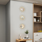 3 Pack Metal Mirrors for Wall Sunburst Wall Mirrors Home Décor Decorative - Image 6