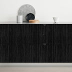 Black Grasscloth Peel and Stick Wallpaper Texture Contact Paper A Set of 15.7" - Image 3