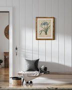 InSimSea Gold Bamboo Framed Canvas Wall Art, Retro Lily Botanical Prints - Image 4