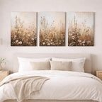 CHTEXA Wildflower Wall Art Canvas Set of 3, Rustic Neutral Botanical Prints - Image 6