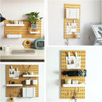 Keepo Peg Board Wall Organizer – Plastic Pegboard Panels, Modular Peg Board - Image 7