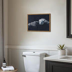 Funny Skeleton Bathroom Wall Art Gothic Skull Hand and Toilet Paper Bathroom - Image 7