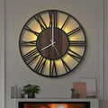 LEIKE Large LED Wall Clocks, Non Ticking, Battery Operated Rustic Round Modern by LEIKEWALLCLOCK