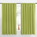 NICETOWN Blackout Curtains for Bedroom, Fresh Green, 1 Pair, 70 by 63-inch by NICETOWN