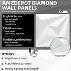 AMZDEPOT 3D Wall Panels for Interior Wall Decor, 3 Layout Options PVC Textured - Image 4