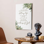 HIWX Christian Wall Decor, All My Life You Have Been Faithful Bible Verse - Image 5
